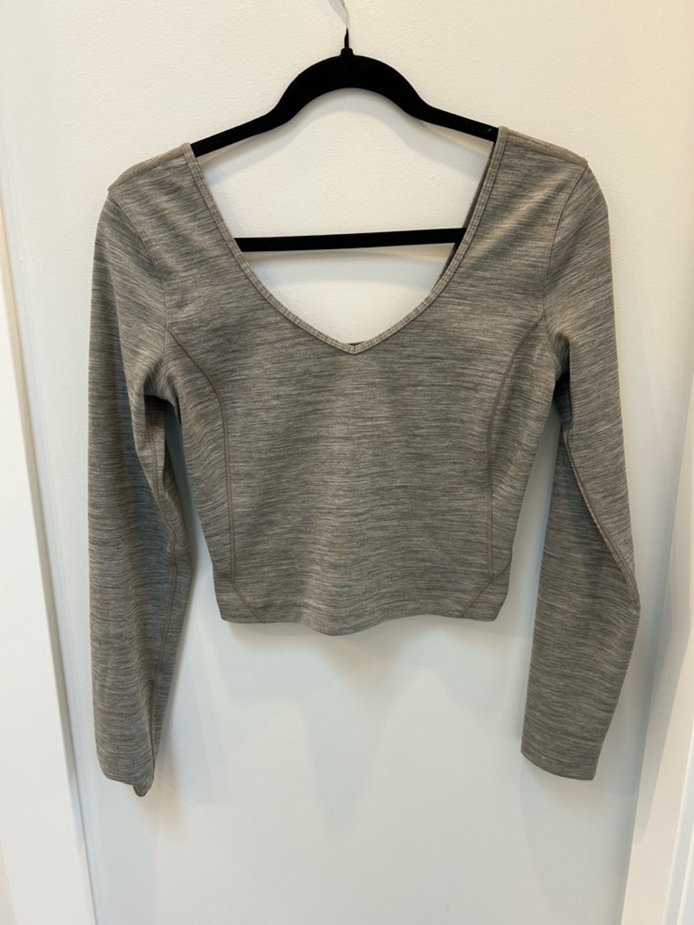 lululemon athletica Align Top Long-Sleeve in Heathered Rover size 8